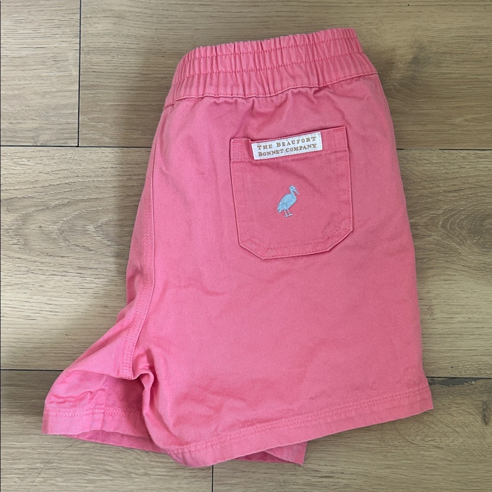 The Beaufort Bonnet Company Sheffield Shorts in coral.